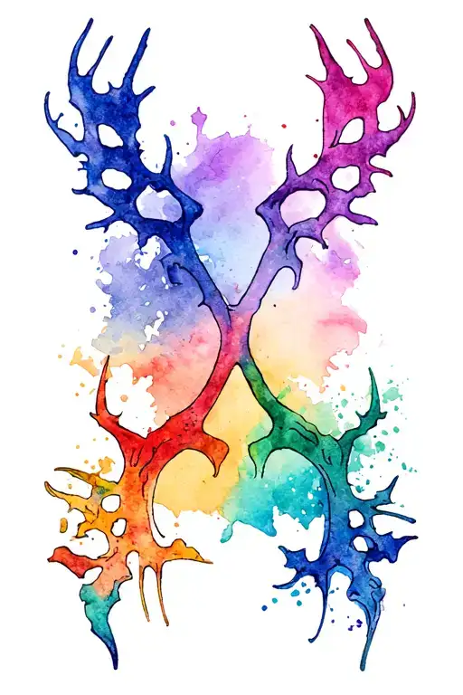 stalker or hunter's mark to celebrate stalking and assault survival  tattoo design idea