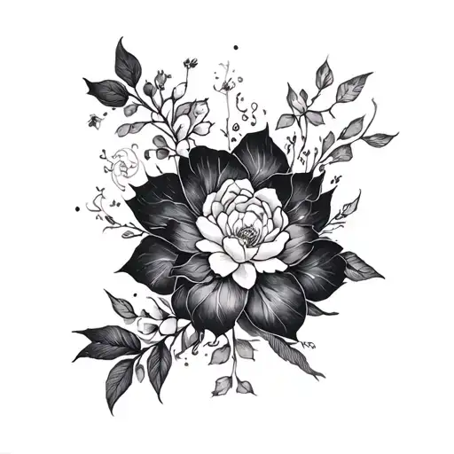 Korean forearm tattoo design idea