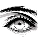 itachi uchiha eyes tattoo design idea