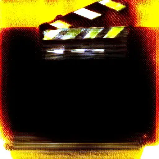 Image of clapperboard and camera in 35 mm film tattoo design idea