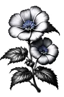 Forget Me Not Flower tattoo design idea