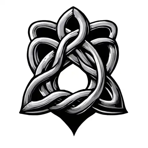Witches Knot tattoo design idea