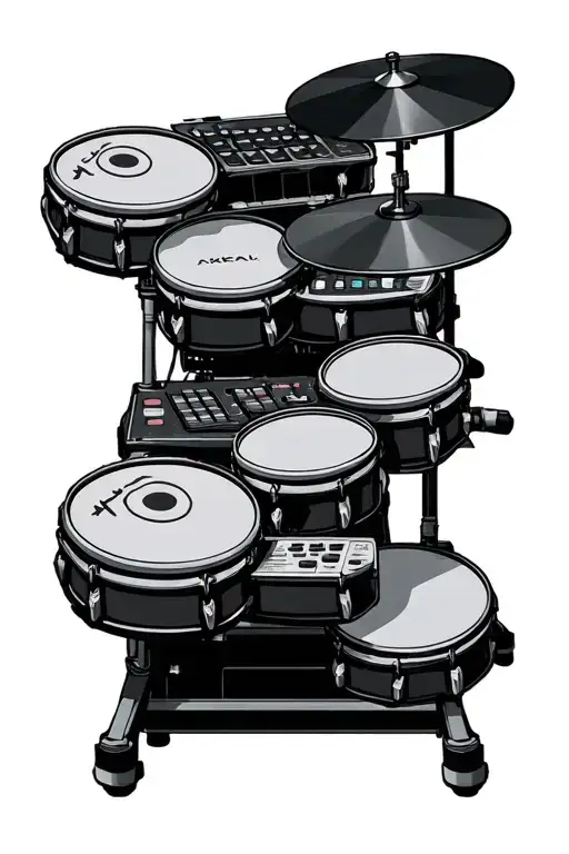 akai mpc drum pads tattoo design idea