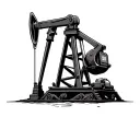 pump jack tattoo design idea
