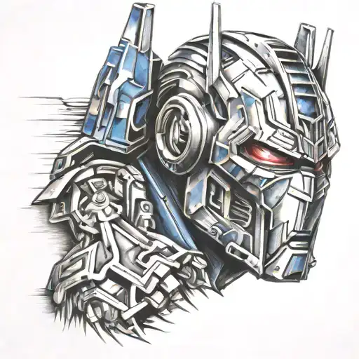 Optimus Prime tattoo design idea