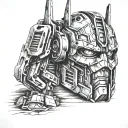 Optimus Prime tattoo design idea