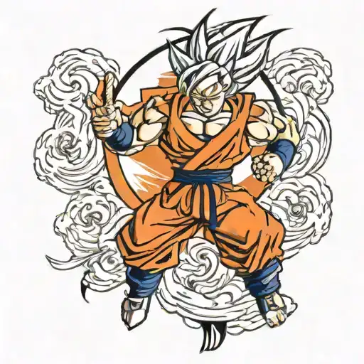 dragon ball z tattoo design idea