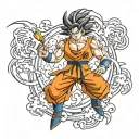 dragon ball z tattoo design idea