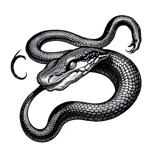 Snake Finger pt 2 tattoo design idea