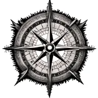norse compass tattoo design idea