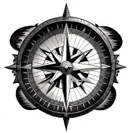 norse compass tattoo design idea