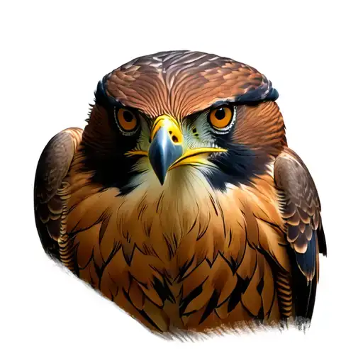 Red Tailed Hawk tattoo design idea