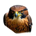 Red Tailed Hawk tattoo design idea