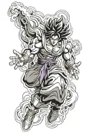 dragon ball broly susano tattoo design idea
