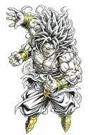 dragon ball broly susano tattoo design idea