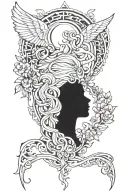 ptsd inside myself gemini sign tattoo design idea