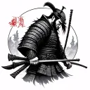 Ronin samurai tattoo design idea