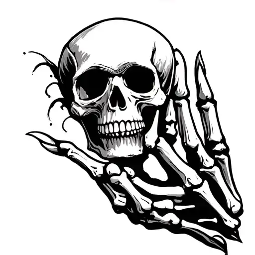 Skull, Skeleton hand tattoo design tattoo design idea
