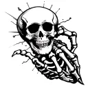 Skull, Skeleton hand tattoo design tattoo design idea