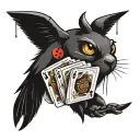 life is a gamble  tattoo design idea