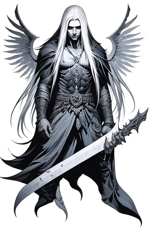 sephiroth tattoo design idea