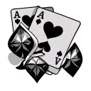 pocket aces, hearts and diamonds  tattoo design idea