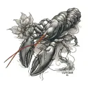 "When you are losing all hope, remember the lobsters in the aquarium in the Titanic restaurant." tattoo design idea
