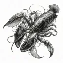 "When you are losing all hope, remember the lobsters in the aquarium in the Titanic restaurant." tattoo design idea