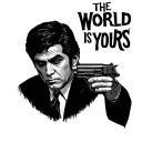 the world is yours scarface tattoo design idea
