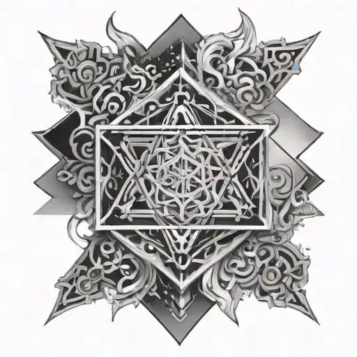 Metatron Cube tattoo design idea