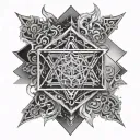 Metatron Cube tattoo design idea