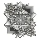 Metatron Cube tattoo design idea