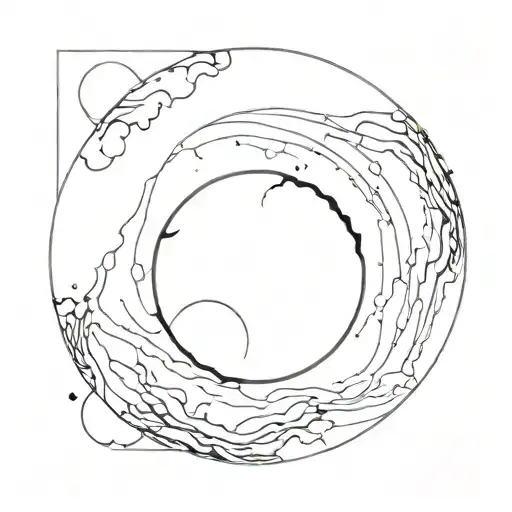 moon-with-liquid-blood-flows-down-half cyber sigilism many many many many curves lines, detailed horror, blood tattoo design idea