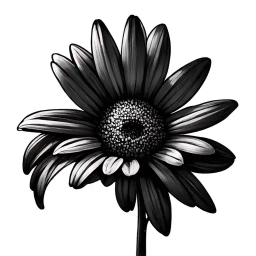 minimalist daisy, april, taurus, SA survivor, depression, suicidal ideation, little girl tattoo design idea