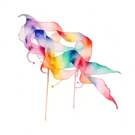 24~08~17 coloured with lgbt flag's colours calligraphy style tattoo design idea