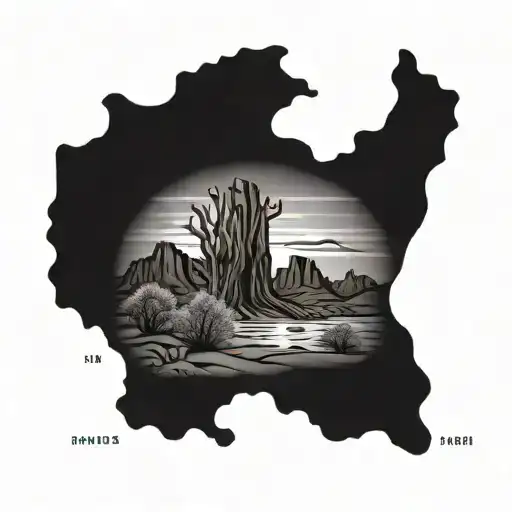 stamp of southern utah  tattoo design idea