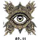 "02:11" lord shiva third eye tattoo design idea