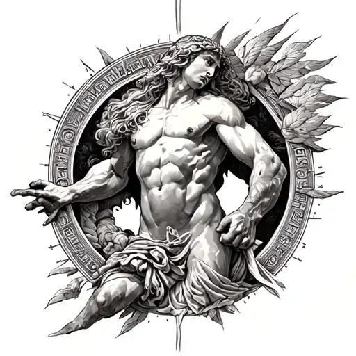 atlas greek mythology tattoo design idea