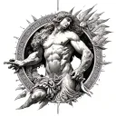 atlas greek mythology tattoo design idea