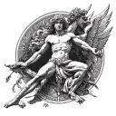 atlas greek mythology tattoo design idea