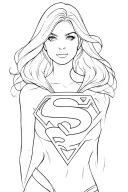 supergirl tattoo design idea