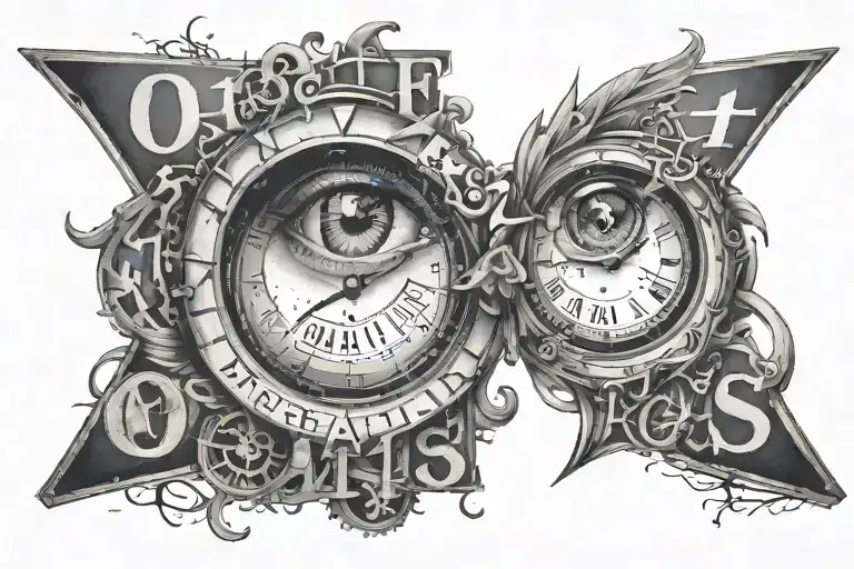 design the phrase "One Of Them Ones" in a catchy way to the eye. use numbers, words or special characters tattoo design idea