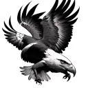 Eagle And Dove tattoo design idea