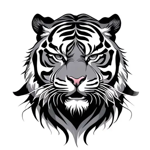 Chinese Tiger tattoo design idea