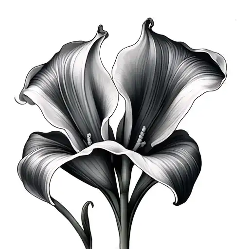 Calla Lilies tattoo design idea