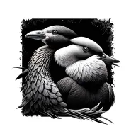 malard tattoo design idea