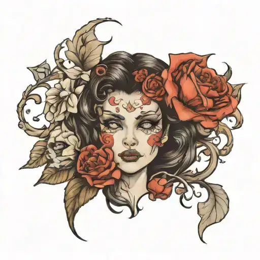 pretty psychopath  tattoo design idea