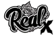 "Real Rx" rose intertwined tattoo design idea