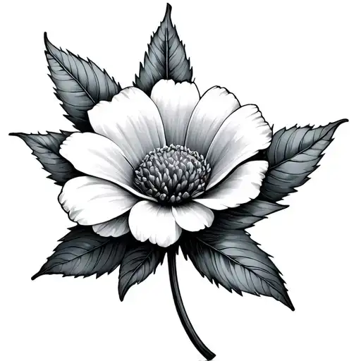 March And December Birth Flower tattoo design idea