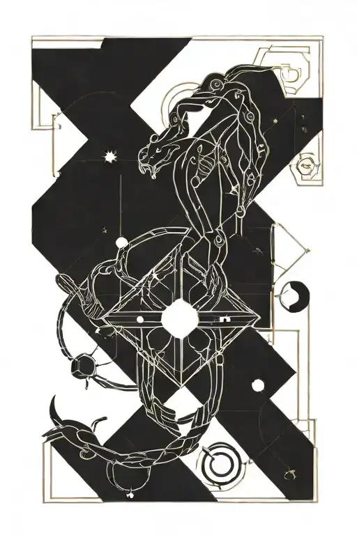 scorpio sign and pluto there tattoo design idea